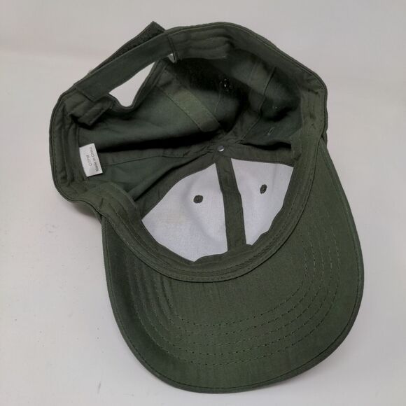 Unbranded Men's Strapback Hat Green Size OSFM Blank Vent Holes - Picture 6 of 7